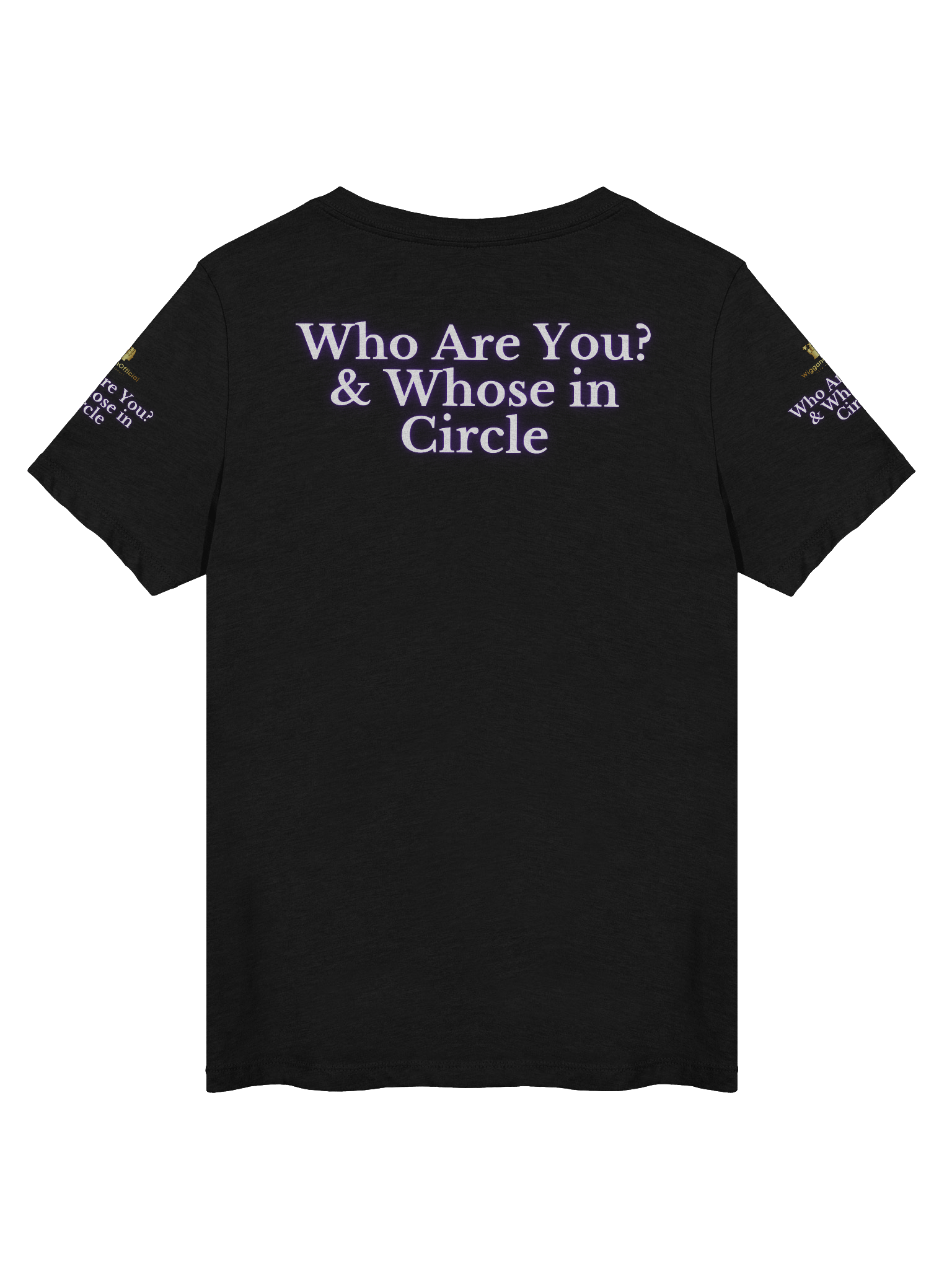WigganOfficial “Who Are You? & Whose In Your Circle” V-Neck T-Shirt product image (9)