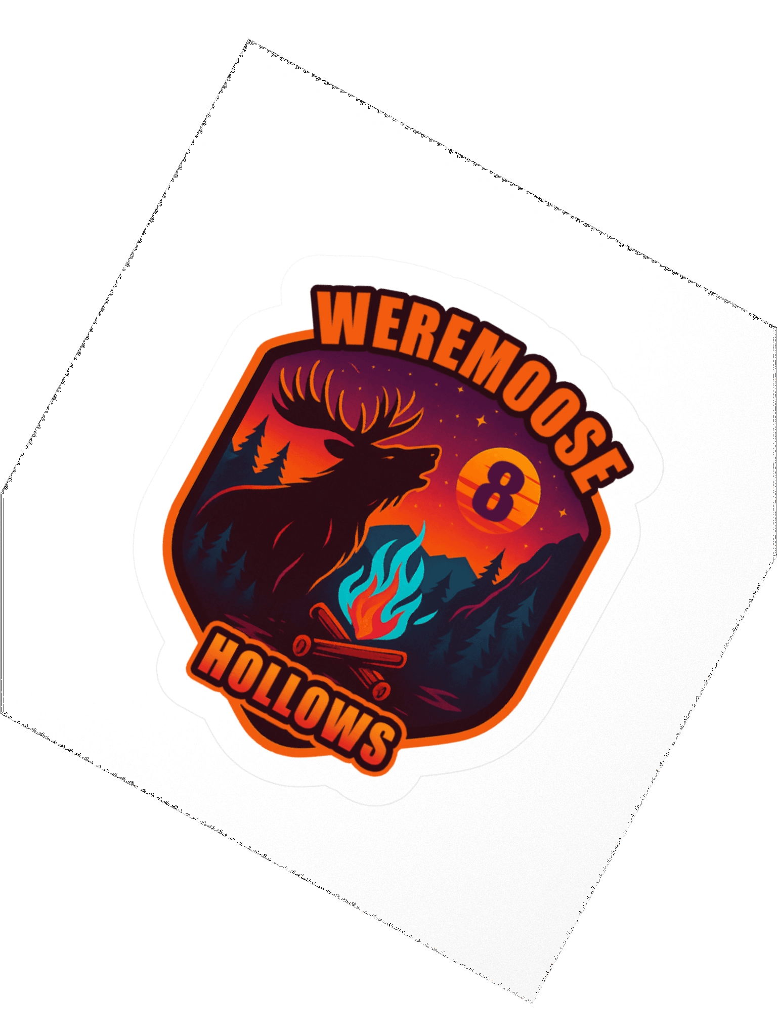 Limited Edition 8 Year Anniversary Camp Weremoose Hollows Sticker product image (4)