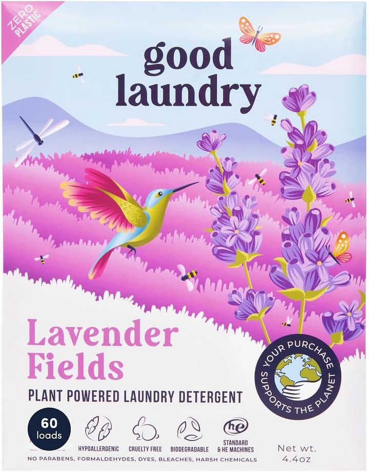 Detergent Sheets - Lavender Scented (60 Loads) - Eco-Friendly Laundry Detergent Sheets, Hypoallergenic, No Plastic Jugs or Waste product image (1)