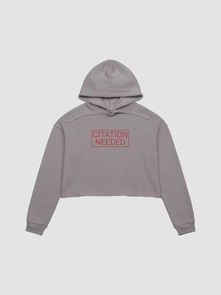 Citation Needed Fleece Crop Hoodie product image (29)
