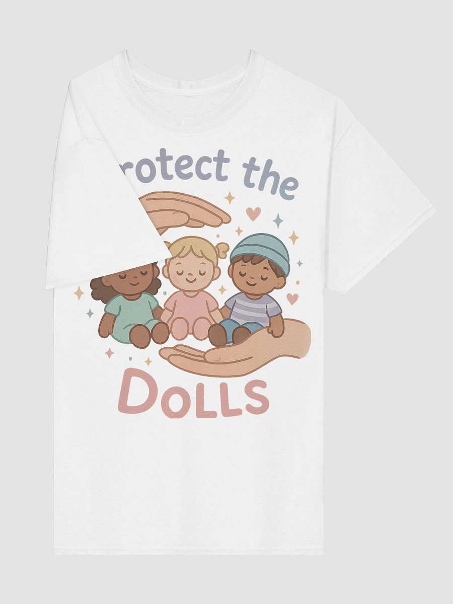 Protect the Dolls T-Shirt – Soft Hand-Drawn Design for Peaceful Living product image (2)