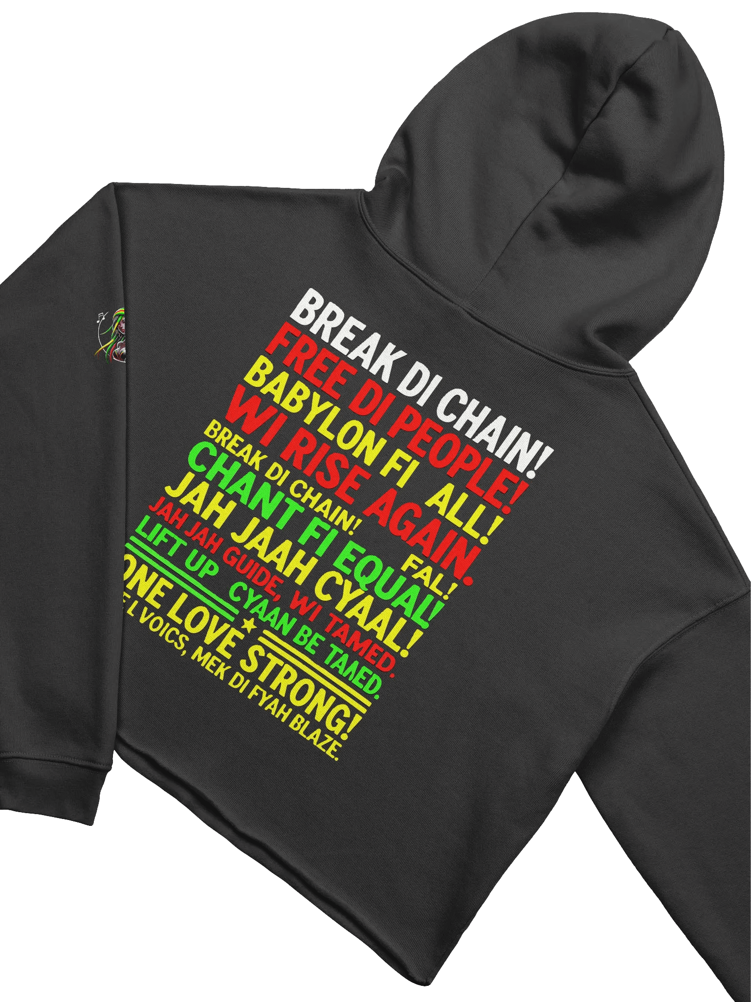 🔥 Break Di Chains – Fleece Crop Hoodie product image (4)