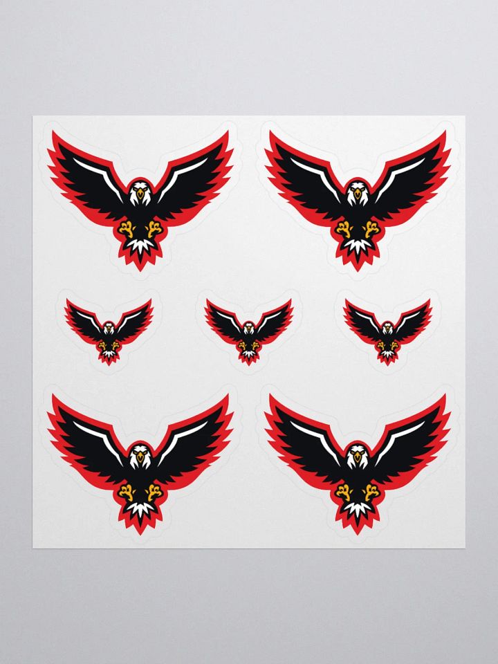 Eagle Logo Grid Kiss Cut Stickers product image (2)