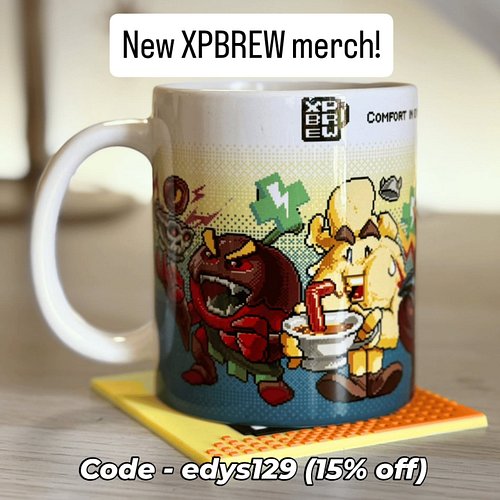 Head to XPBREW.com for the ultimate gaming tea!

Latest new mug design and brand new coaster!

Go get yours now! ☕🫖