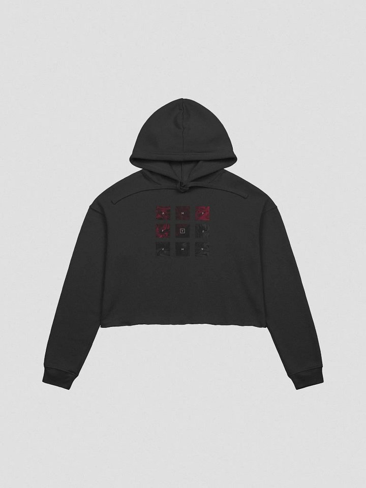 [ampfy Marble Print] Bella+Canvas Crop Hoodie product image (1)