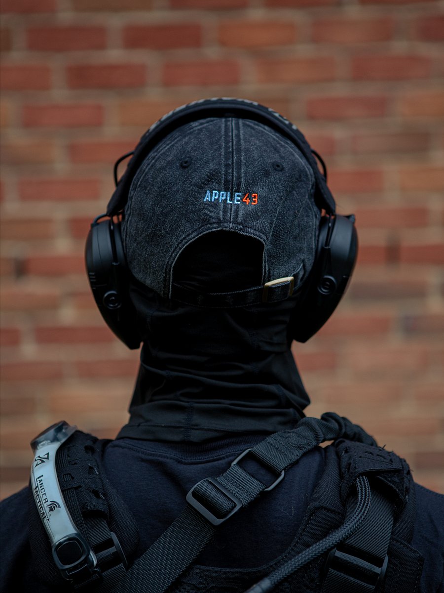 "Apple43 Airsoft" Embroidered Hat (Retro) product image (5)