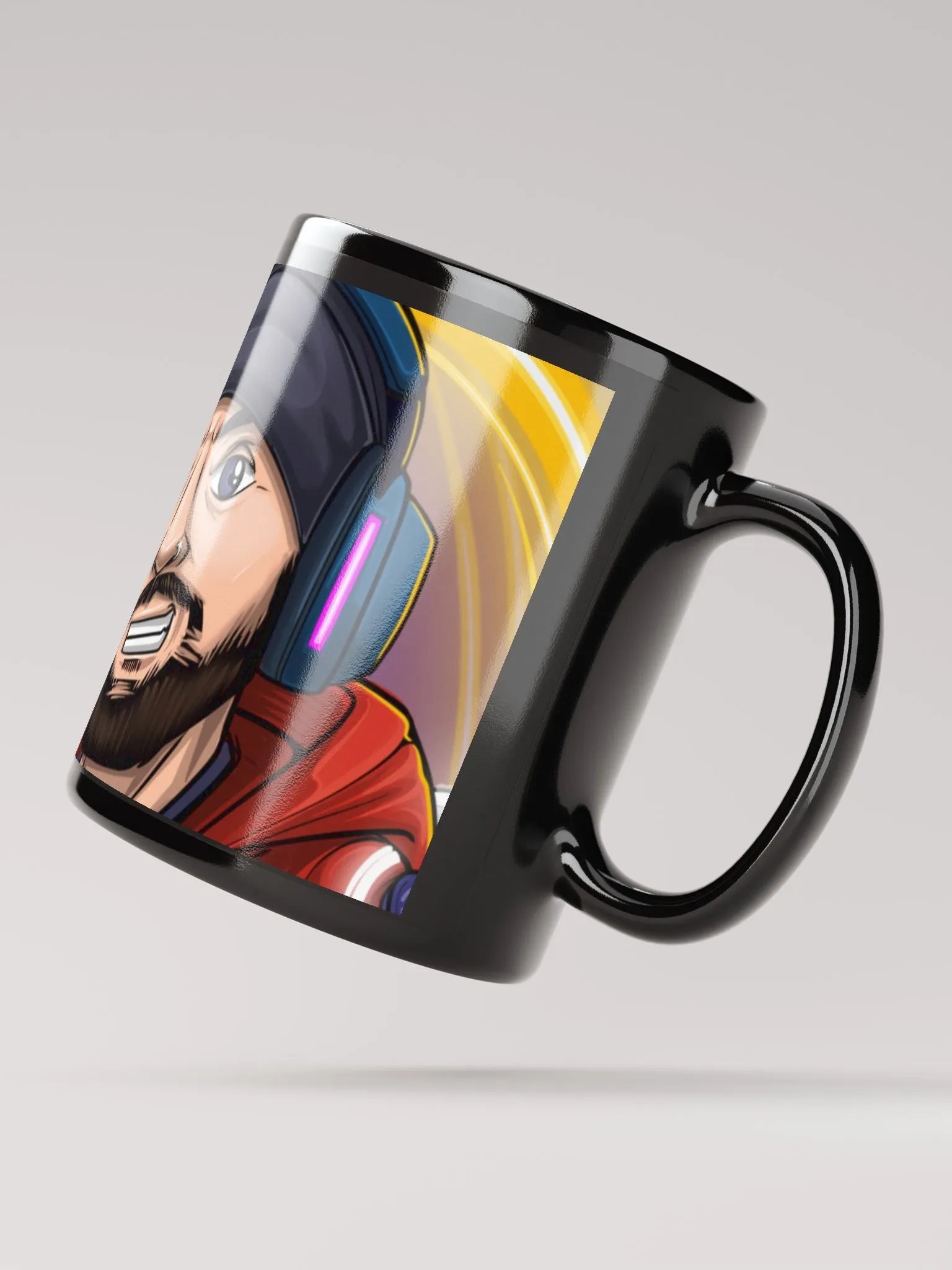 Gaming Cherub Mug (black) product image (2)