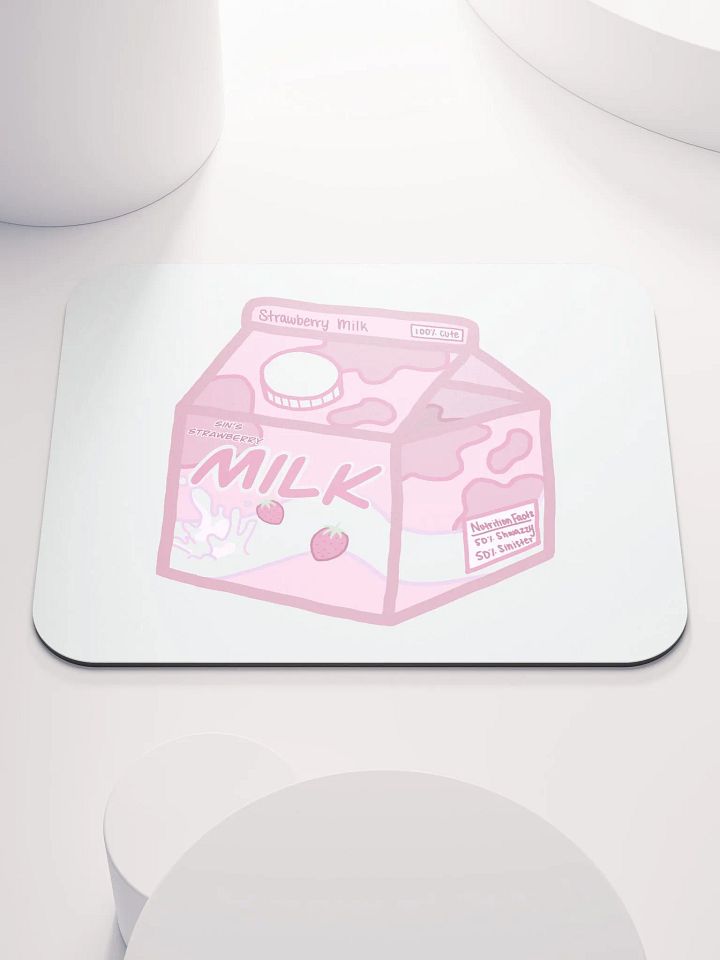 SinisterSushii Strawberry Milk Mousepad product image (1)