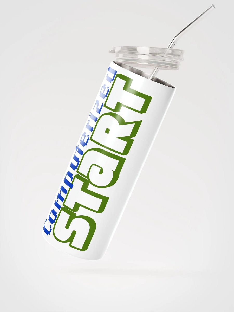 Computerized Start™ Stainless Steel Tumbler with Reusable Straw product image (2)