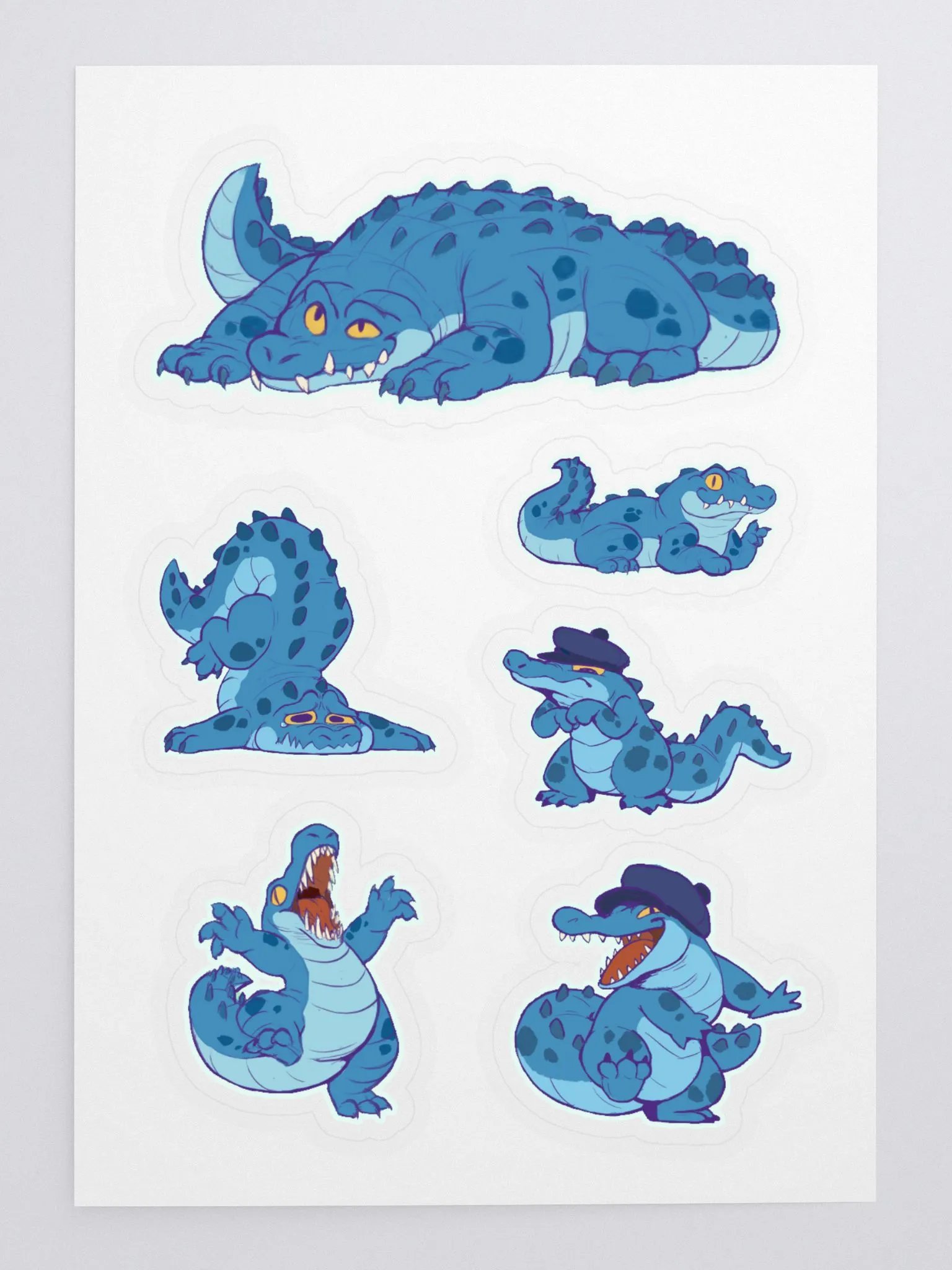 Full gator Sticker Sheet product image (3)