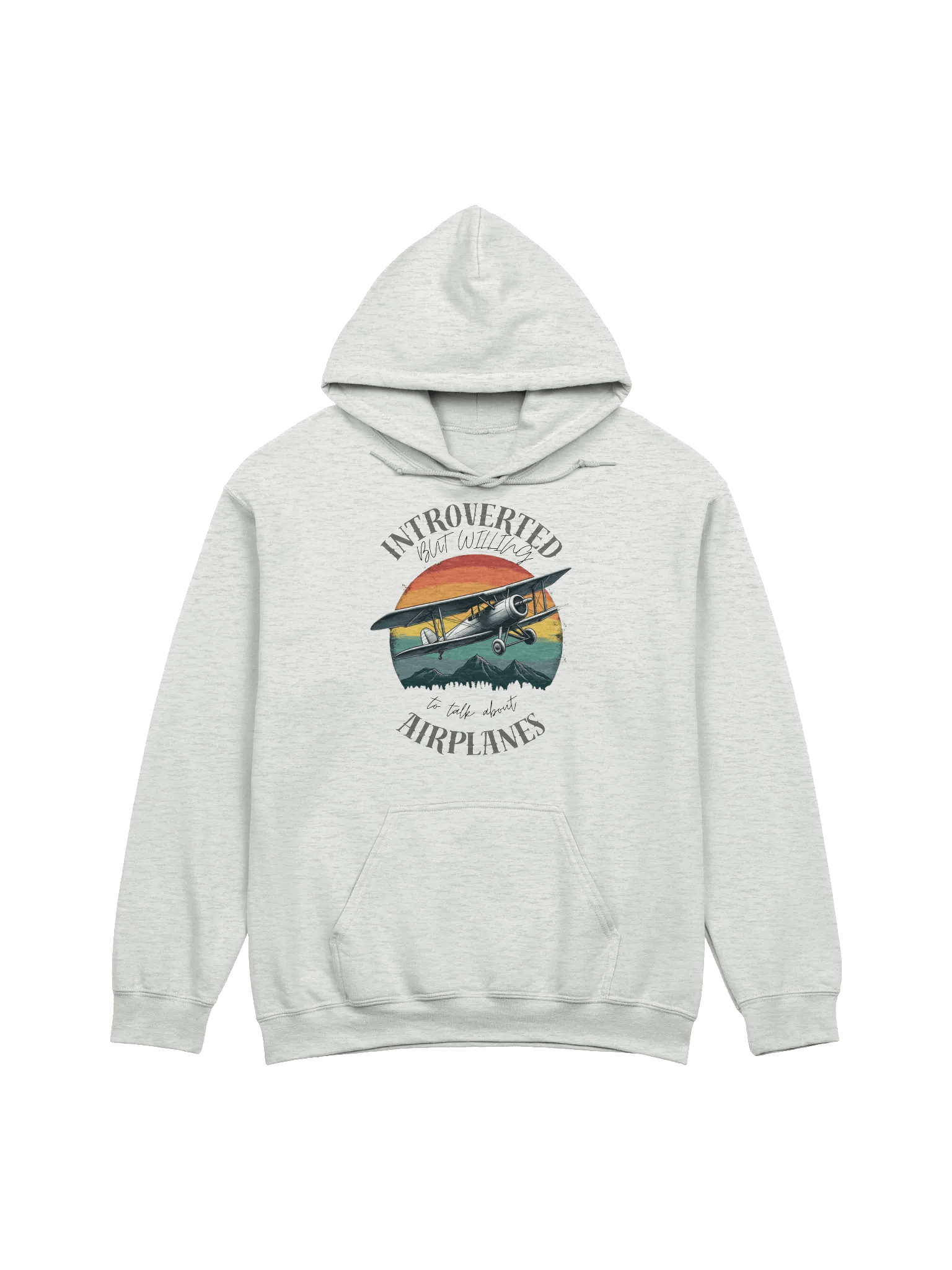 Introverted But willing to talk about airplanes hoodie product image (1)