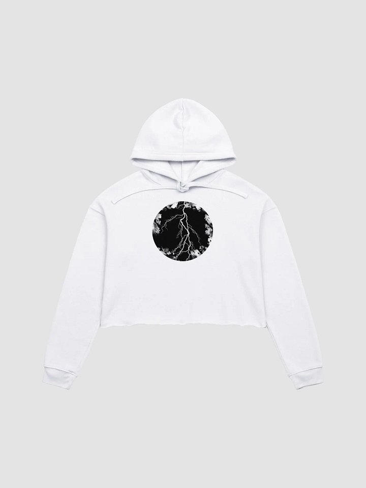 Full Moon, Lightning and Blood Crop Hoodie product image (13)