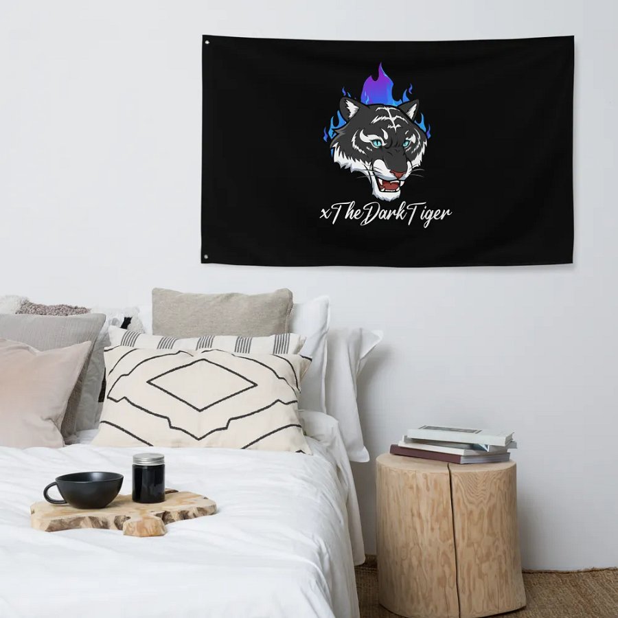 Fierce Tiger Flames Flag product image (4)