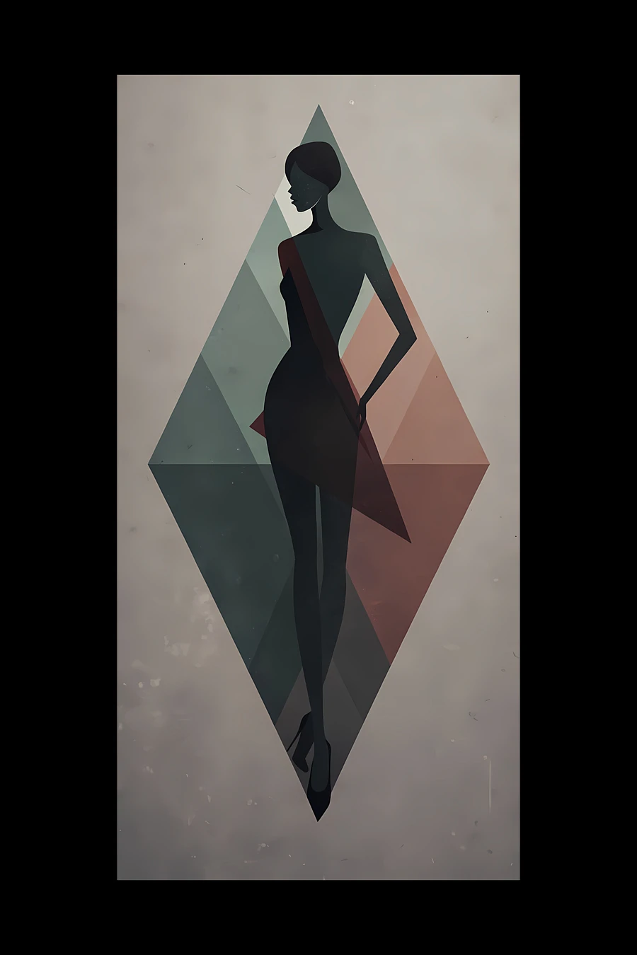 Abstract Geometric Woman Silhouette product image (25)