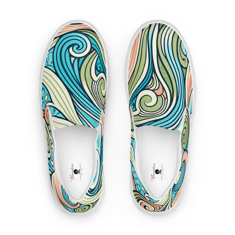 Whimsical Wave Women's Slip-Ons product image (1)
