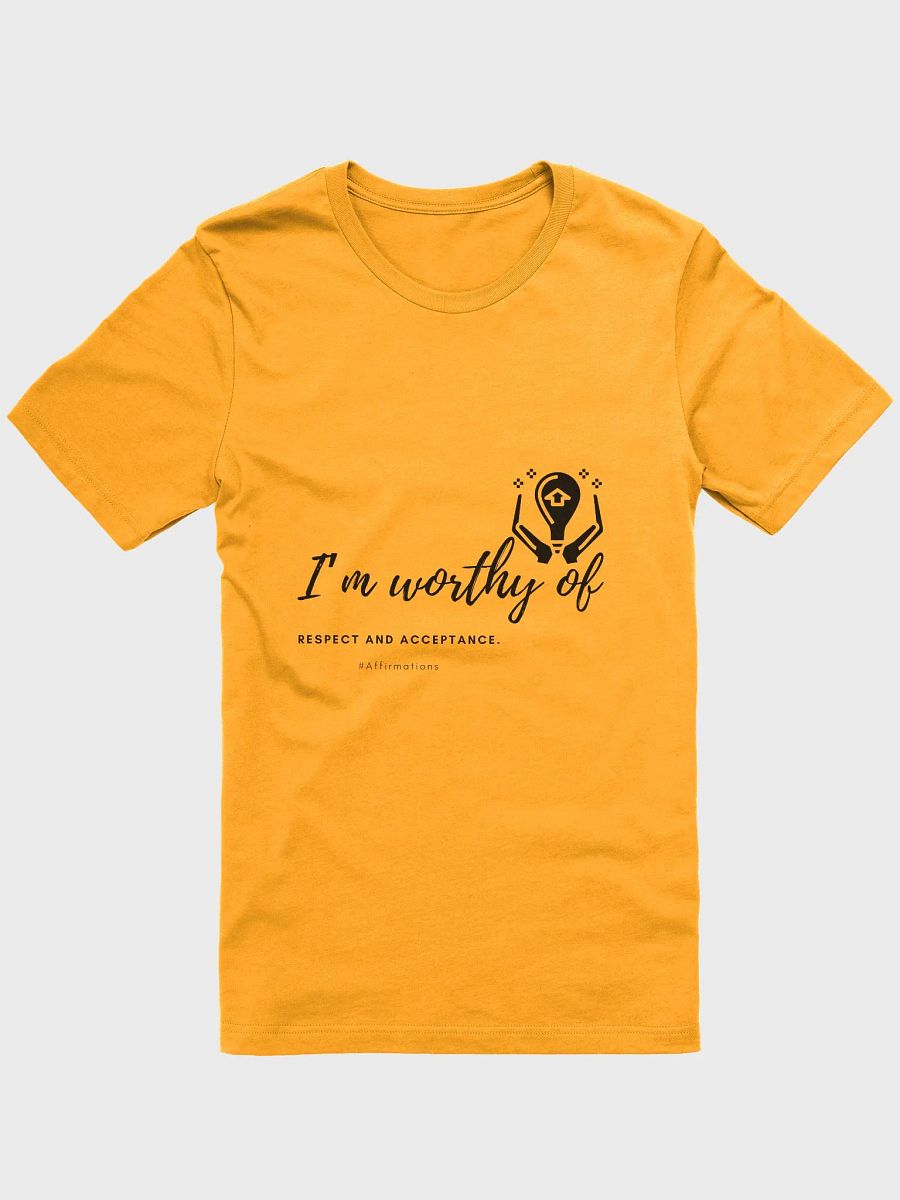 I'm worthy of Dark Unisex Super soft T-Shirt product image (3)