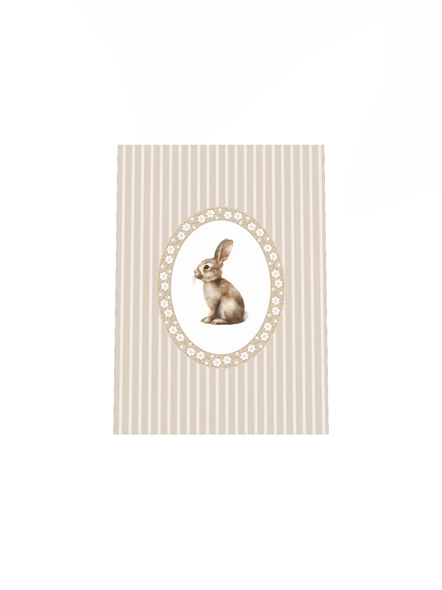 Classic Boho Bunny Floral Nursery Print product image (5)
