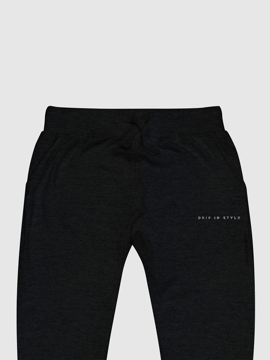 DRIP IN STYLE UNISEX FLEECE SWEATPANTS - BLACK product image (2)