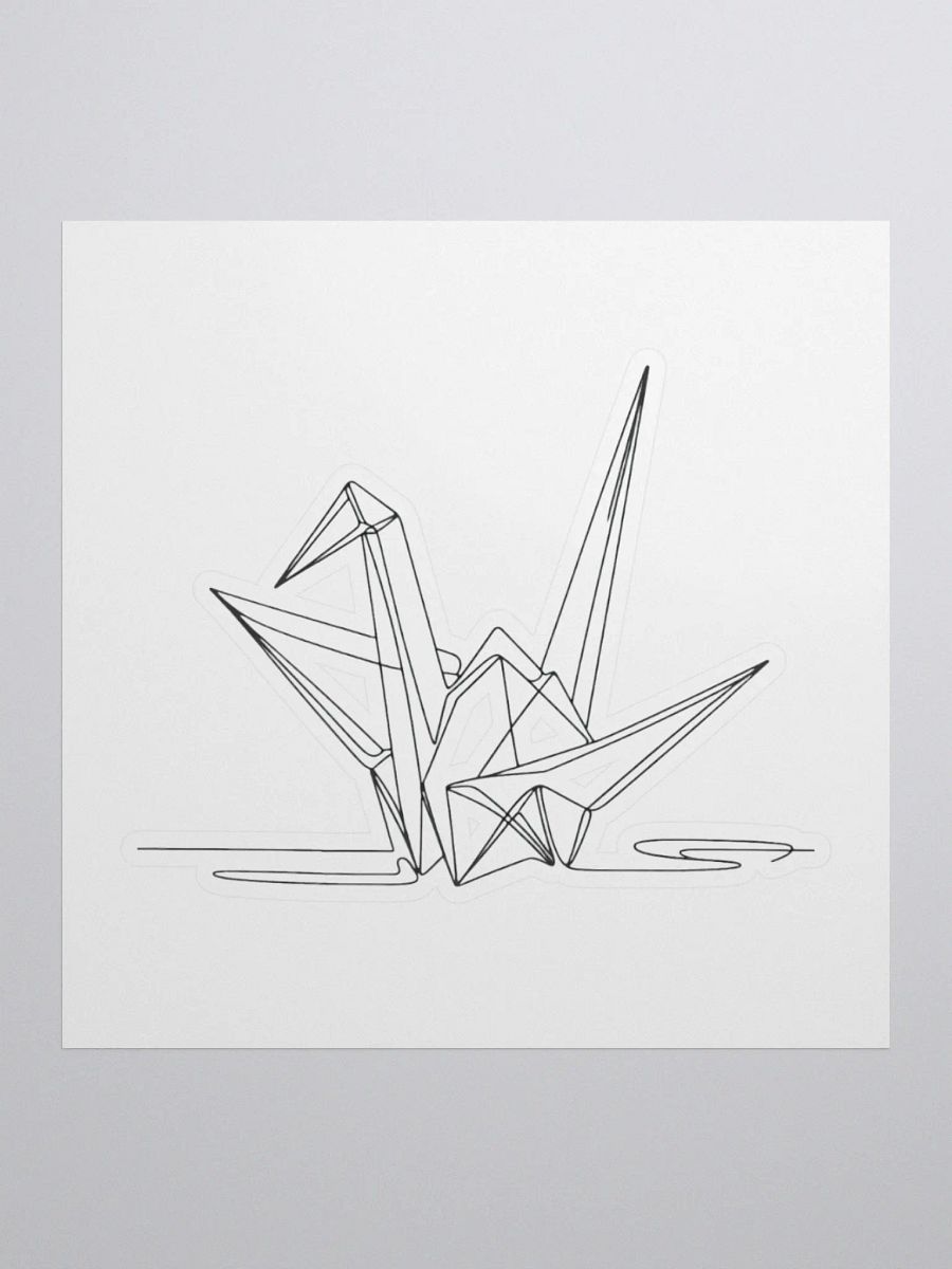 Origami Line Art Sticker product image (3)