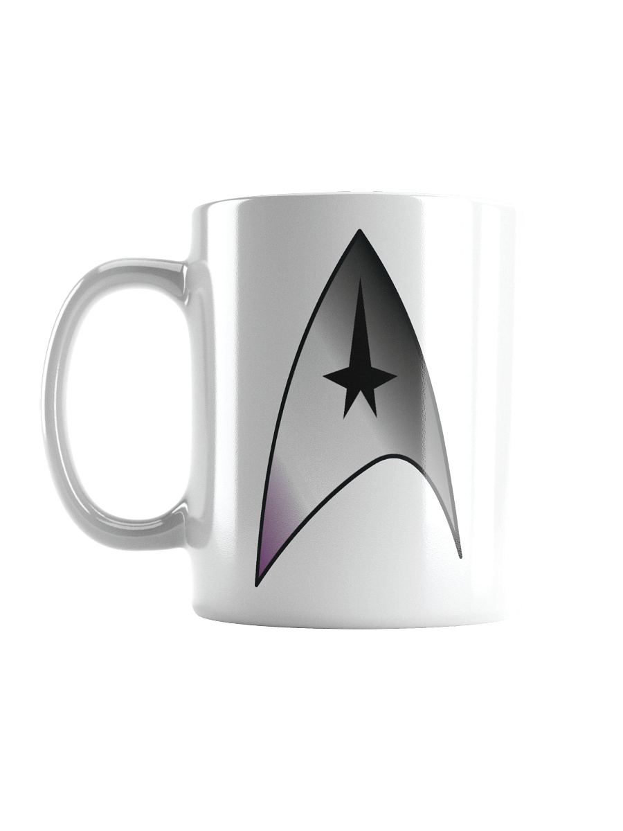 Asexual Pride Gradient Starfleet Mug product image (6)