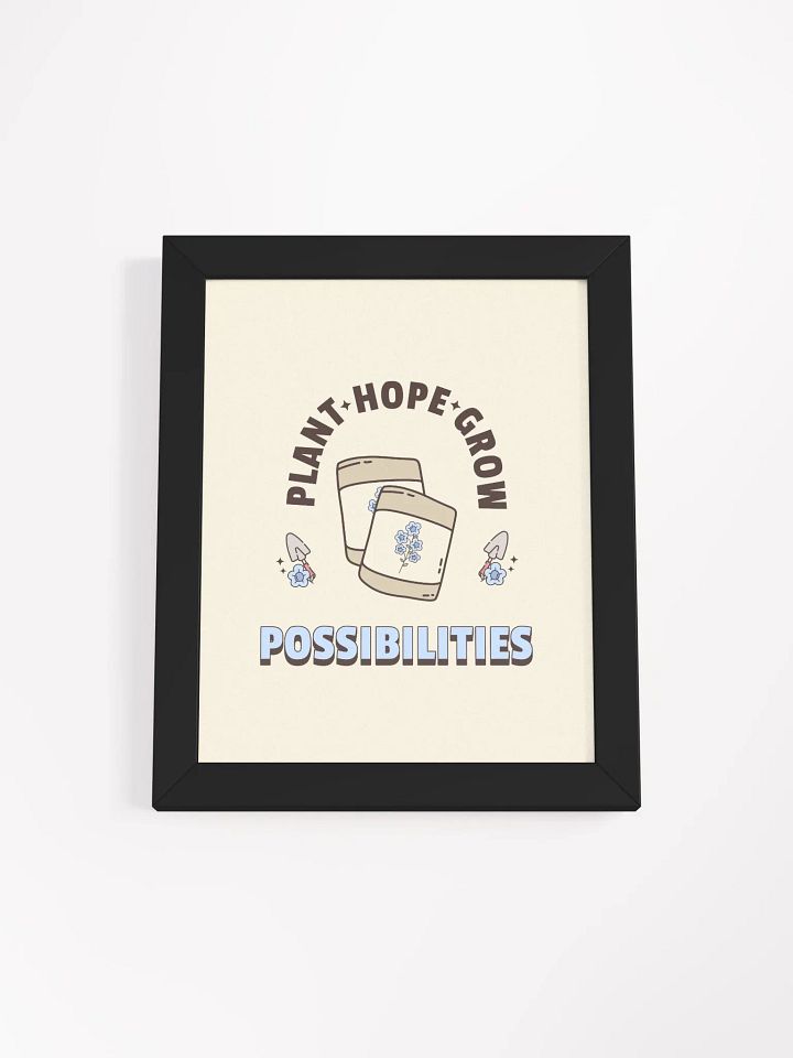 Plant Hope Grow Possibilities Motivational Quote Framed Wall Art Print product image (5)