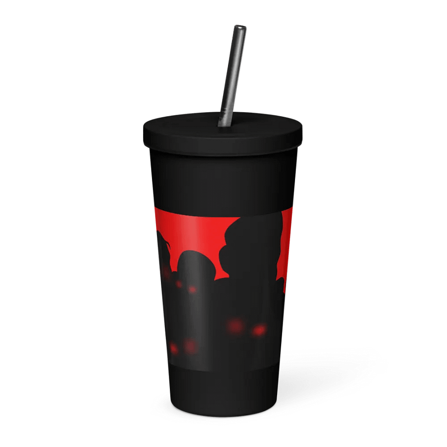 Glowing Eyes Insulated Tumbler with Straw product image (3)