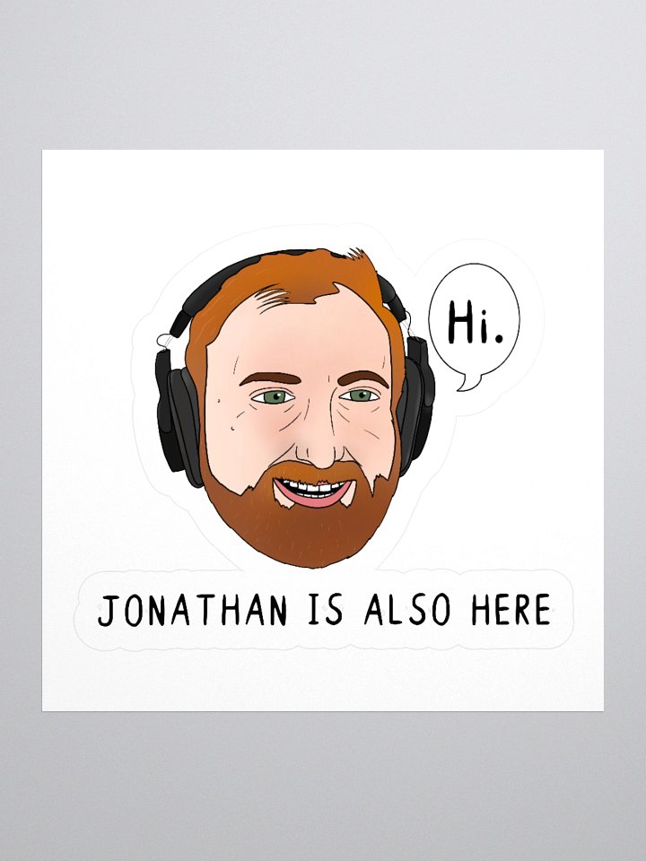 "Jonathan Is Also Here" stickers product image (1)