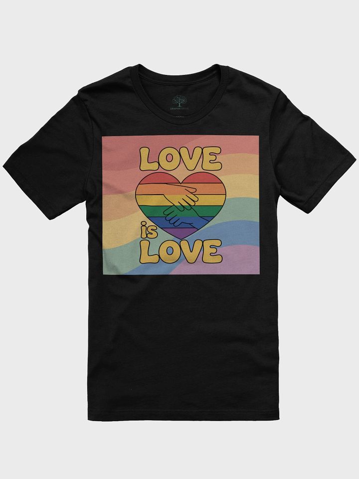 Unisex 'Love is Love' Rainbow Heart T-Shirt - TDS Music product image (3)