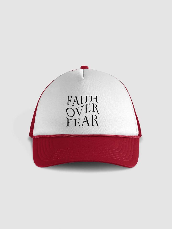 Faith Over Fear Foam Trucker Hat product image (2)