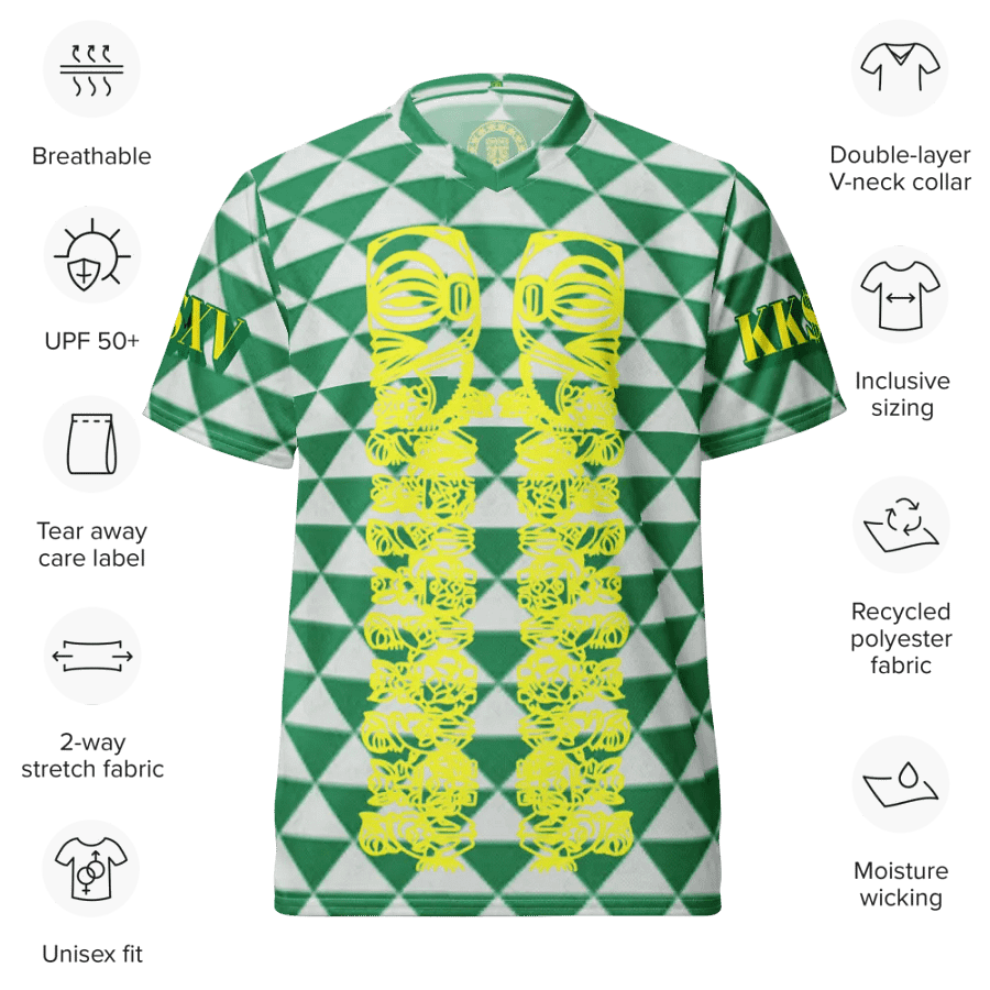 H-Shape Doodle TIKI All-Over Print Sports Jersey product image (9)