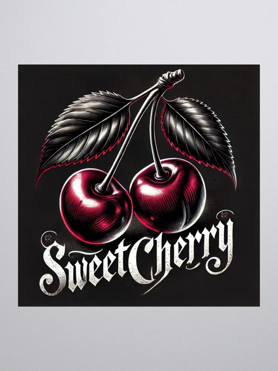 Vintage Sweet Cherry Kiss Cut Stickers product image (1)