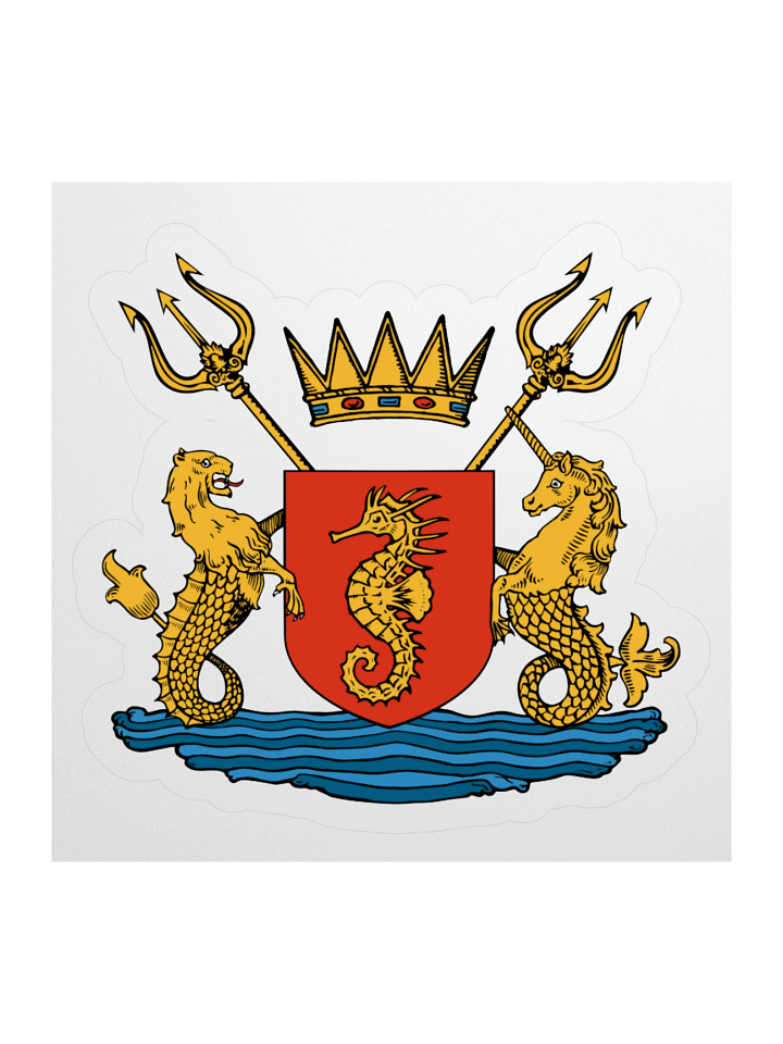 Crest of Atlantis Kiss Cut Sticker product image (1)
