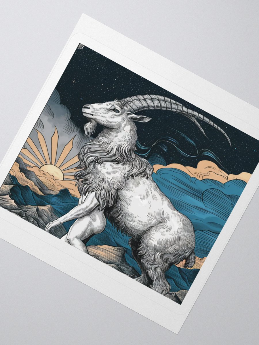 Capricorn: Celestial Goat Vinyl Sticker product image (5)