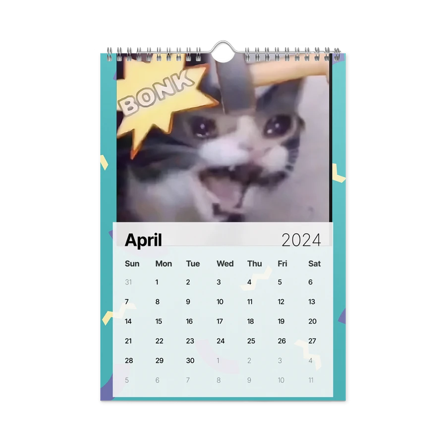 Wall Calendar (2024): Meme Cats product image (2)