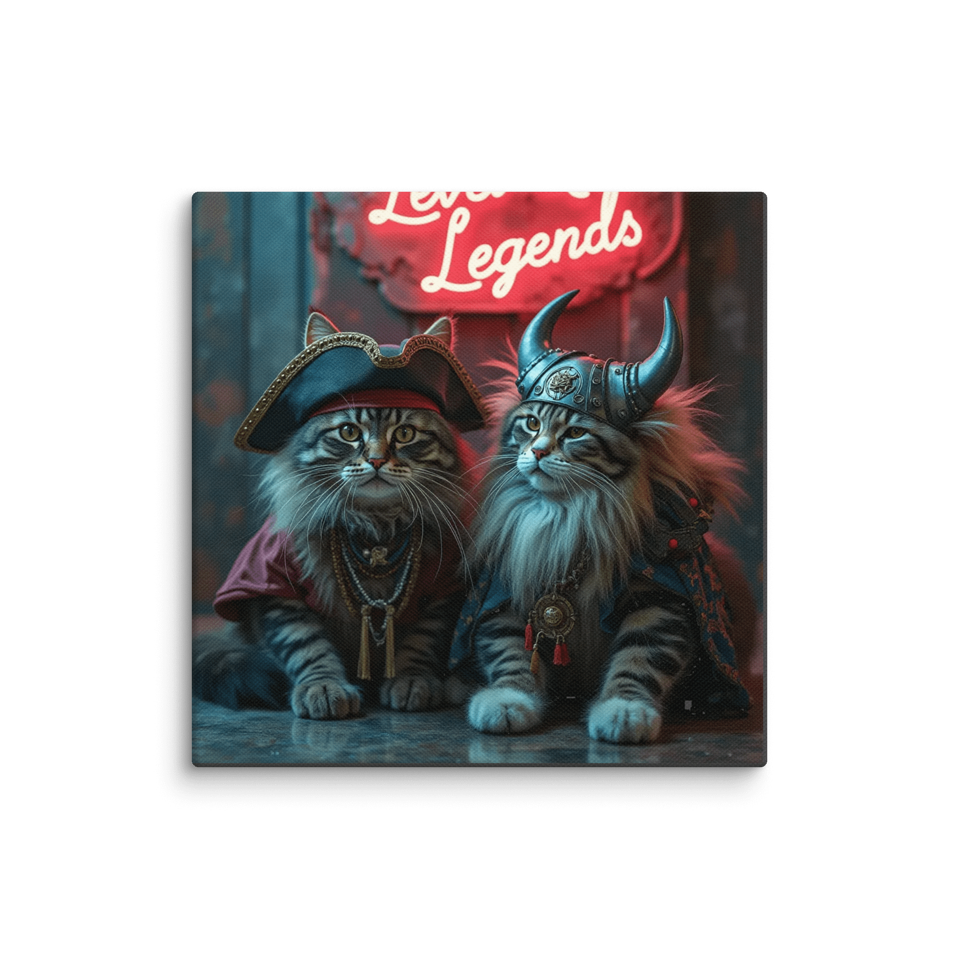 "The Purrfect Duo: Legends Rise" Canvas product image (1)