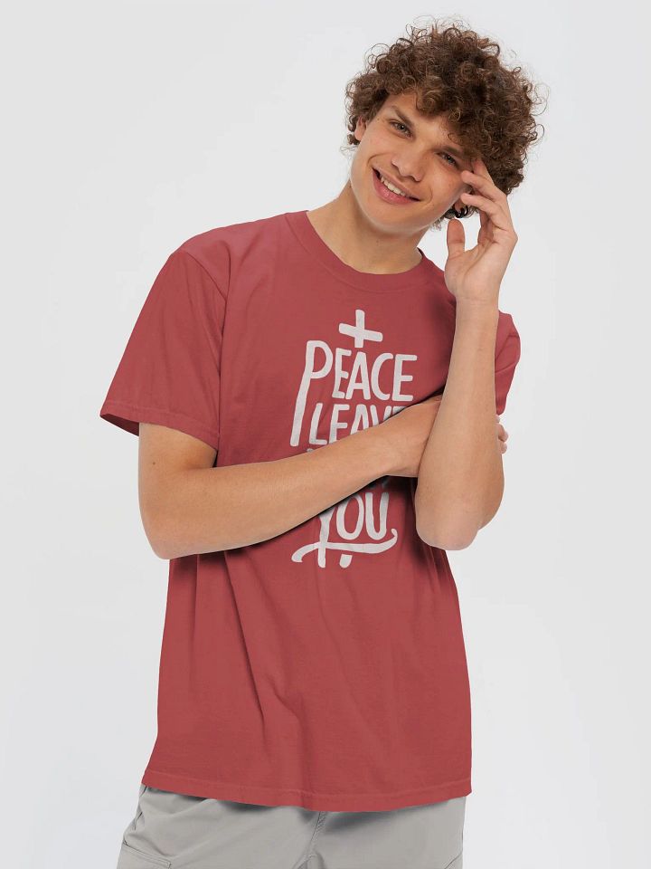 Peace I Leave with You – John 14:27 Bible Verse Comfort Colors T-Shirt product image (2)