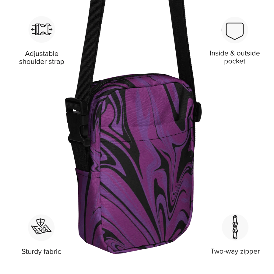 Purple Swirl Utility Crossbody Bag product image (3)