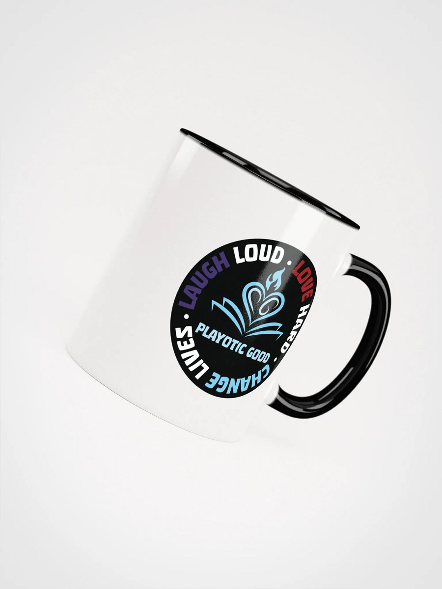Laugh Loud, Love Hard, Change Lives Mug with Color Inside (Microwave & Dishwasher Safe) product image (8)