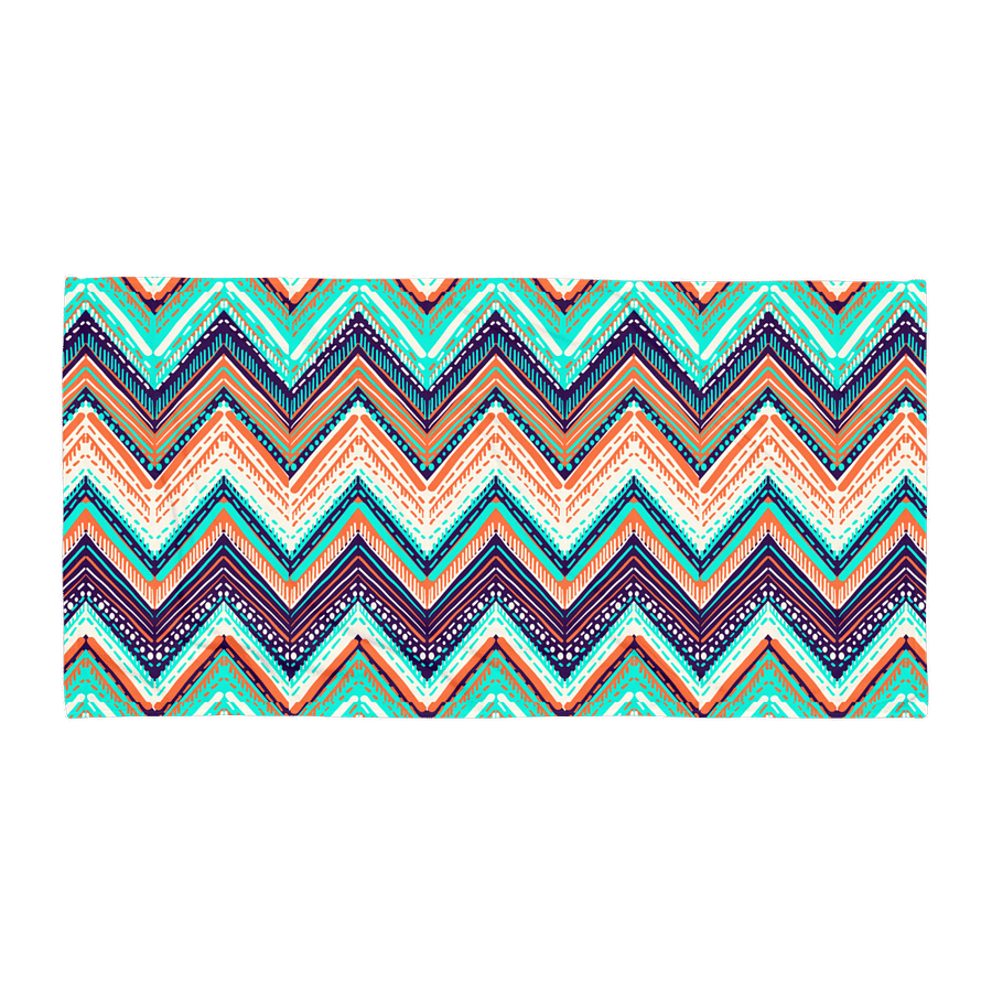 Bold Geometric Chevron Beach Towel – 30"x60" product image (1)