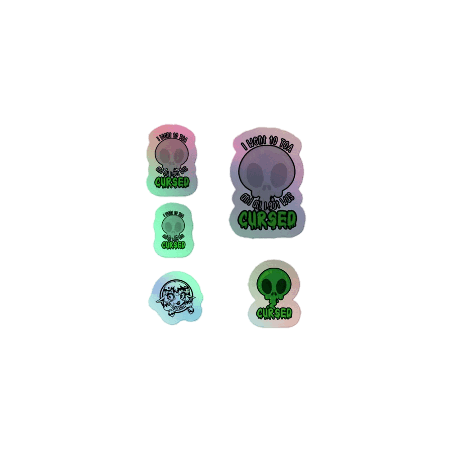 All I Got Was Cursed - Priest - Holo Sticker Sheet product image (1)