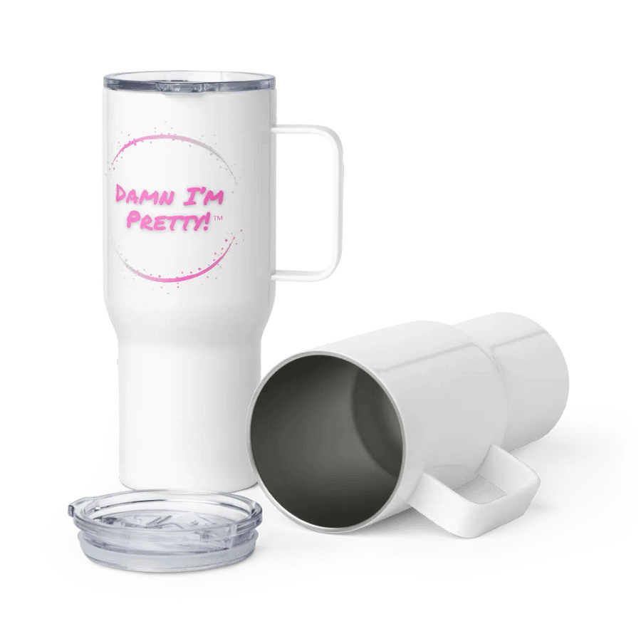 Damn I'm Pretty Travel Mug - Pink product image (7)
