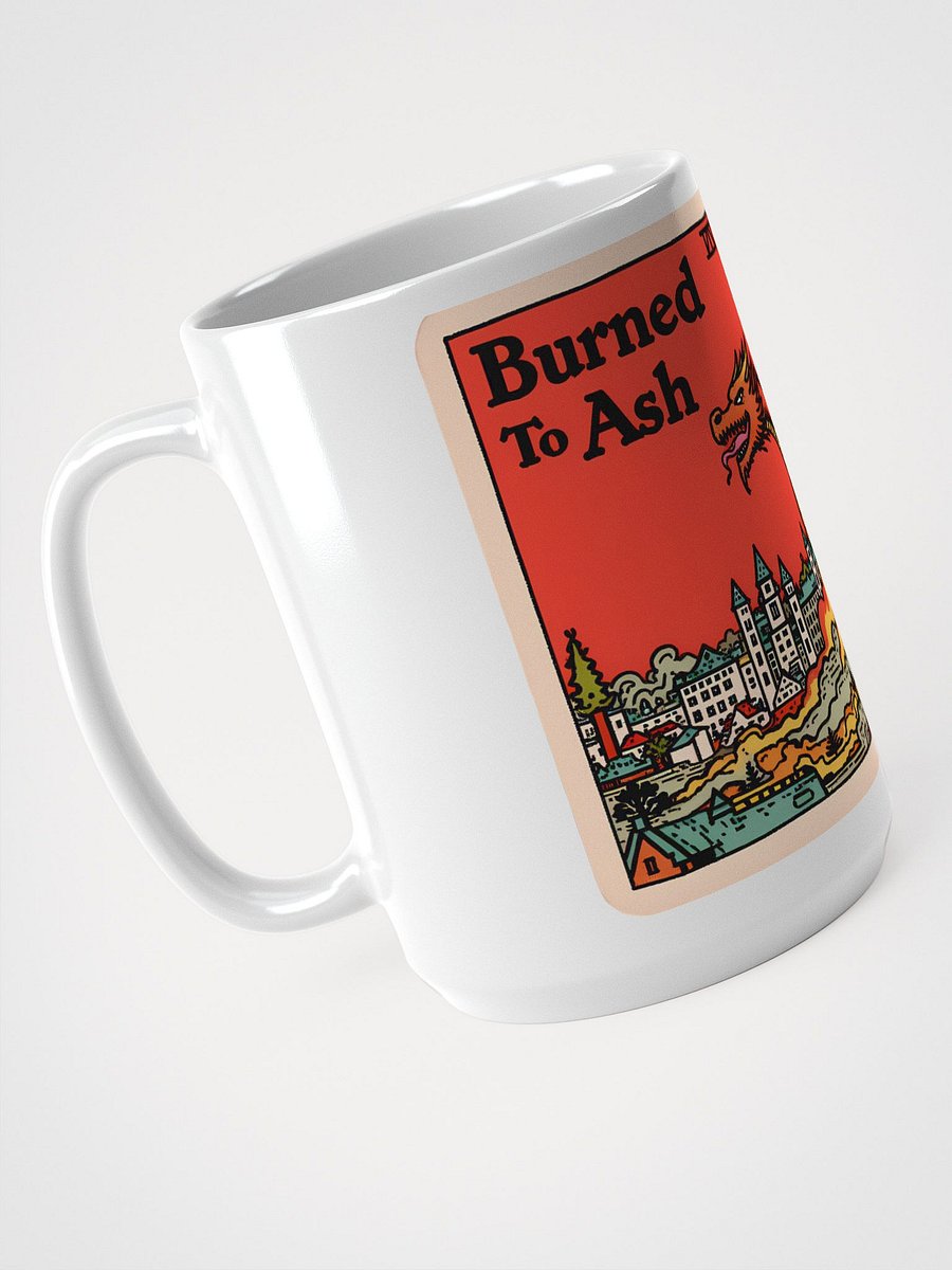 Fantasy Dragon Scene: Burned to Ash Glossy Mug product image (3)