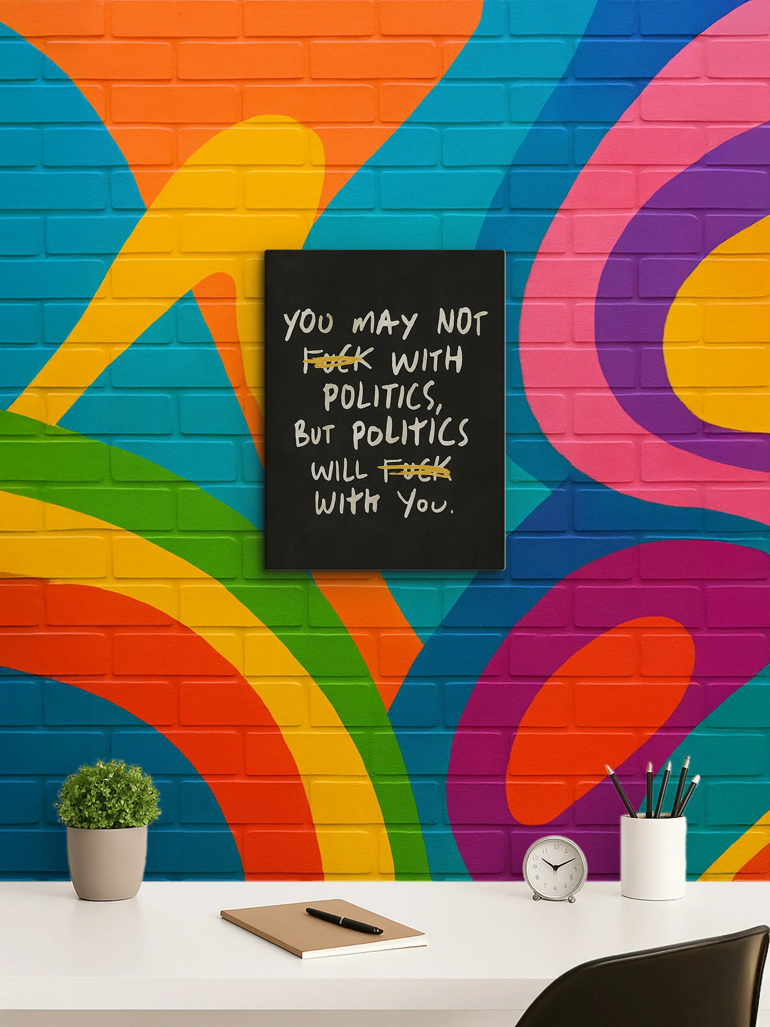 F*ck With Politics - Canvas product image (2)