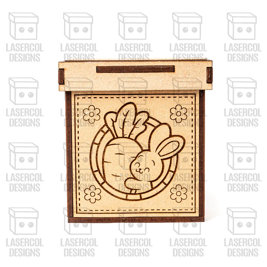 Easter Bunny Puzzle With Box Set 2 (2 Sizes) - Laser Cut Files product image (5)