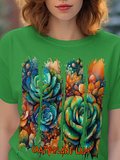 Crazy Plant Lady | Plant Lady T‑Shirt | Vintage Crazy Plant Lover Tee product image (1)