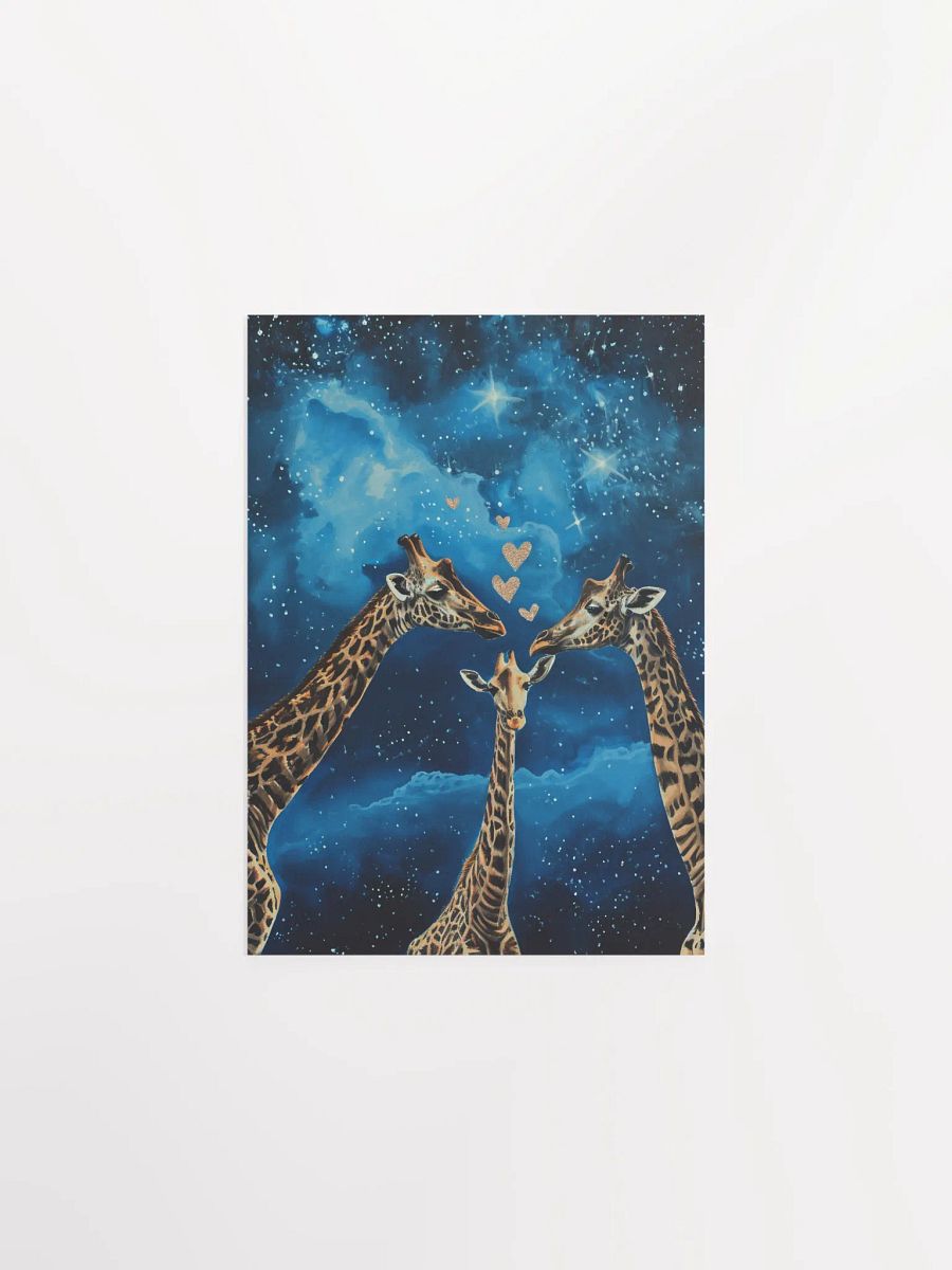 Cosmic Giraffe Affection Poster product image (2)