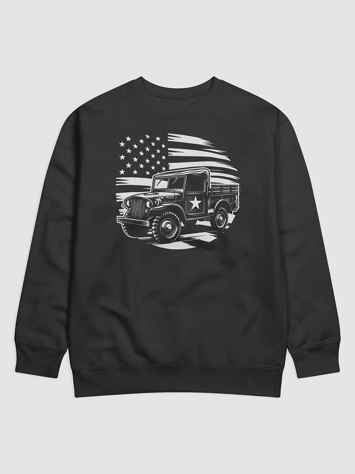 Vintage Patriotic Jeep Adventure Sweatshirt product image (1)