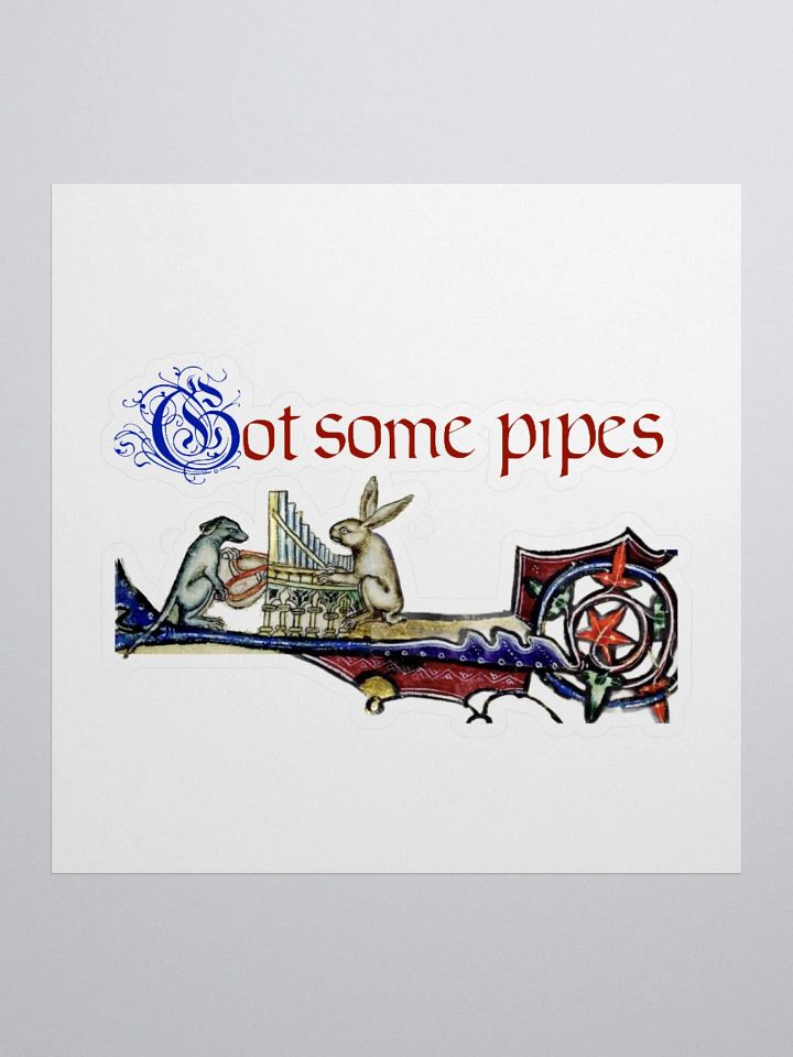 Bunny got some pipes sticker product image (3)