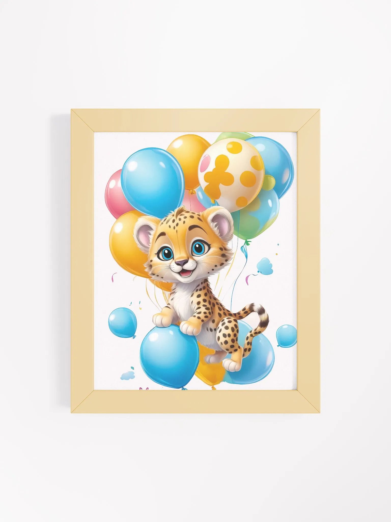 Cheetah Cub - Nursery Wall Art - Framed product image (3)