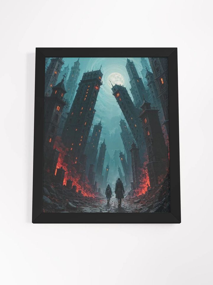Moonlit Gothic Dystopia Framed Print product image (5)